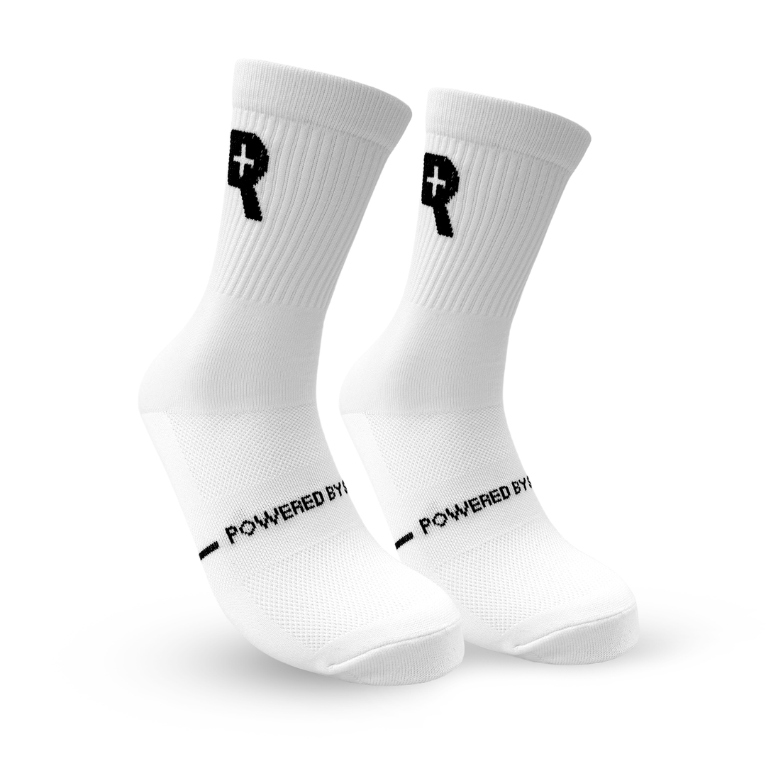 R Active Socks By BRAV - White